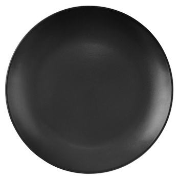 Talerz deserowy ceramiczny czarny ALFA 21,5 cm