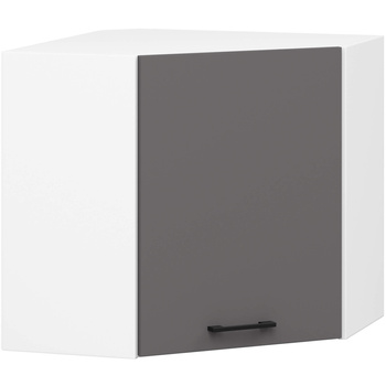 Szafka OLIWIA W60/60N H580 BIAŁA / GRAFIT SZARY