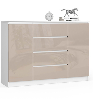 KOMODA K140 2D 4SZ CLP CAPPUCCINO POŁYSK