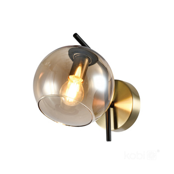 Kinkiet GLOBE ELEGANCE AMBER K 1xE14 Kobi