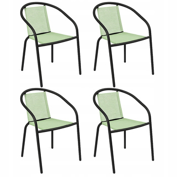 4 x Fotel BISTRO sznurkowy wygodne KRZESŁO ogrodowe na balkon do ogrodu