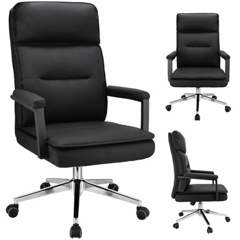 Fotel biurowy SEGO ekoskóra czarny