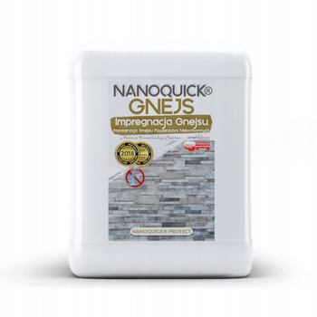 Impregnacja Profesjonalna Kamieni Elewacji Trasu Schodów NANOQUICK Gnejs 5L