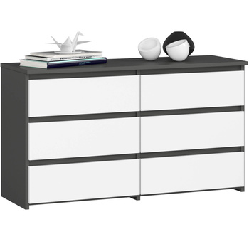 KOMODA CL100 6SZ PK SZARA / BIAŁA