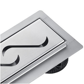 BASIC Decor Inox Odpływ liniowy z panelem dekoracyjnym S, 70 cm