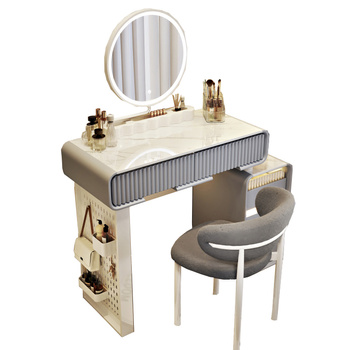 Toaletka kosmetyczna/ Komplet mebli blat 80 cm Helena - szary