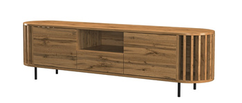 Szafka rtv do salonu CIRKLE 180 stojąca z lamelami