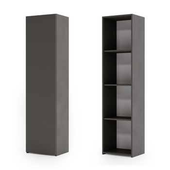 Regał pełny LONI 160x40 cm - kolor Szary