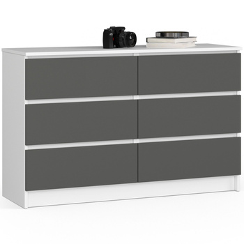 KOMODA K120 6SZ CLP PK BIAŁA / SZARY