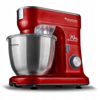 Planetarny robot kuchenny TurboTronic mikser Premium Line misa 6,5L mocny moc 1200W Czerwony