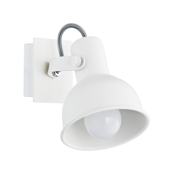 Lampa ścienna E14 biała