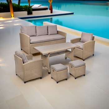 Zestaw mebli ogrodowych TECHNORATTAN komplet wypoczynkowy MILANO