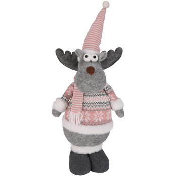 Renifer SKRZAT Mikołaj świąteczny ŁOŚ figurka DEKORACJA prezent JUMIhome