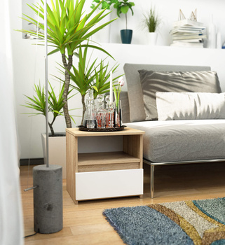 KOMODA CL1 PK DĄB SONOMA / BIAŁA