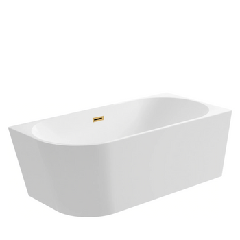 Wanna wolnostojąca narożna prawa 170 x 80 cm biała z pokrywką GOLD - model 589