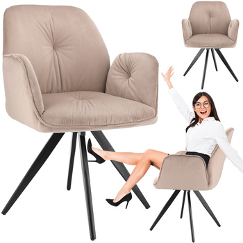 Krzesło obrotowe PERLA beżowy