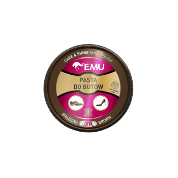 Pasta do butów w puszce Brązowa 50ml EMU