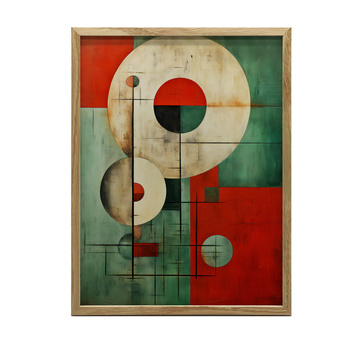 Harmonia Okręgów, 70x100 cm, bez ramy, płótno premium na blejtramie