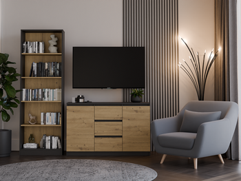 Komoda Malwa 2D3S ANTRACYT ARTISAN