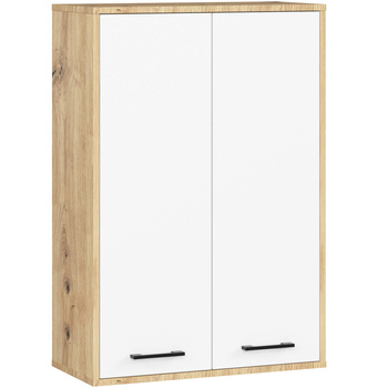 SZAFKA WISZĄCA FIN H934 W64 2D DĄB ARTISAN/BIAŁA