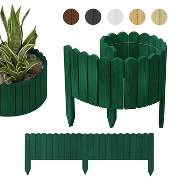 be4nature PALISADA OGRODOWA drewniana Rollborder Obrzeże 100 x 20cm Zielony (Rollborder)